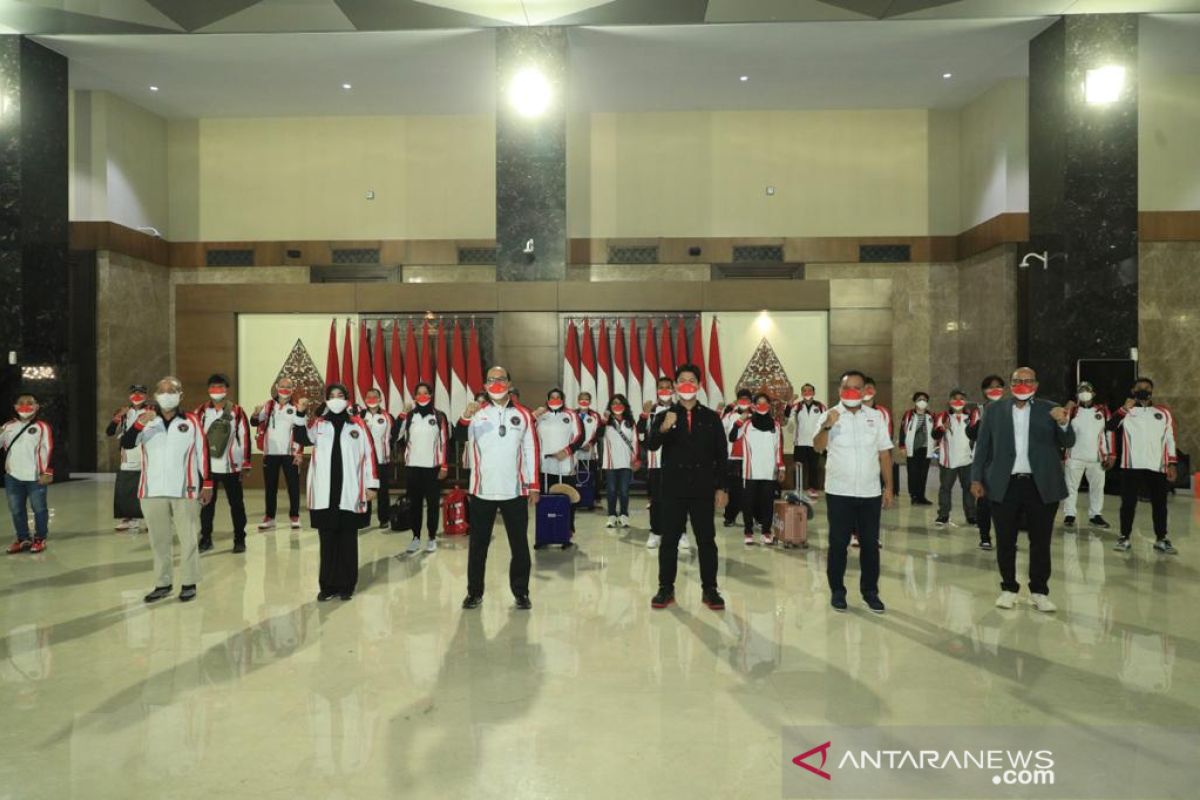 Rombongan kedua kontingen Indonesia bertolak ke Tokyo