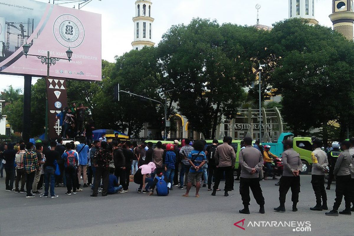 Mahasiswa diamankan saat aksi demo di Manado telah dipulangkan