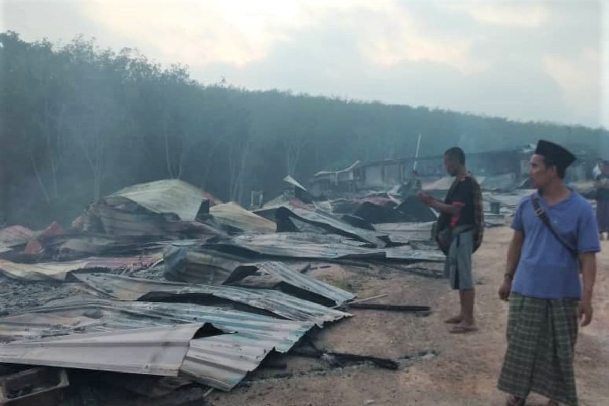 Rumah kongsi pekerja Indonesia di Malaysia terbakar