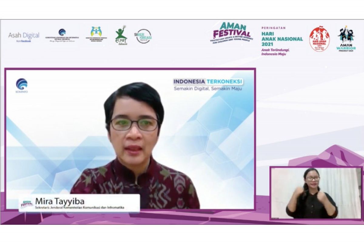 Kementerian Kominfo upayakan ruang digital aman untuk anak