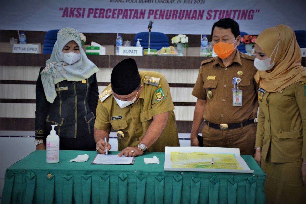 Bupati Langkat berharap terjadi penurunan Stunting