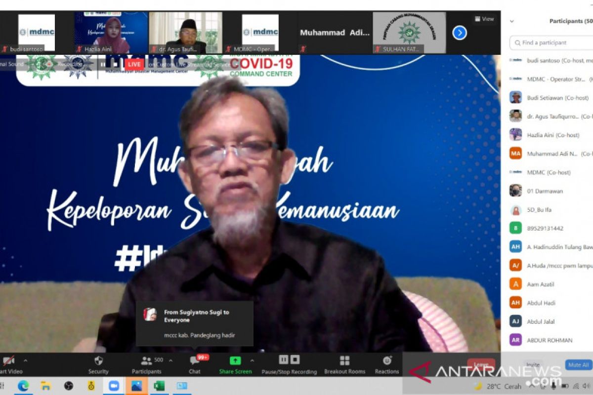 Ketua PP Muhammadiyah: Relawan harus menjadi pelopor solusi kemanusiaan