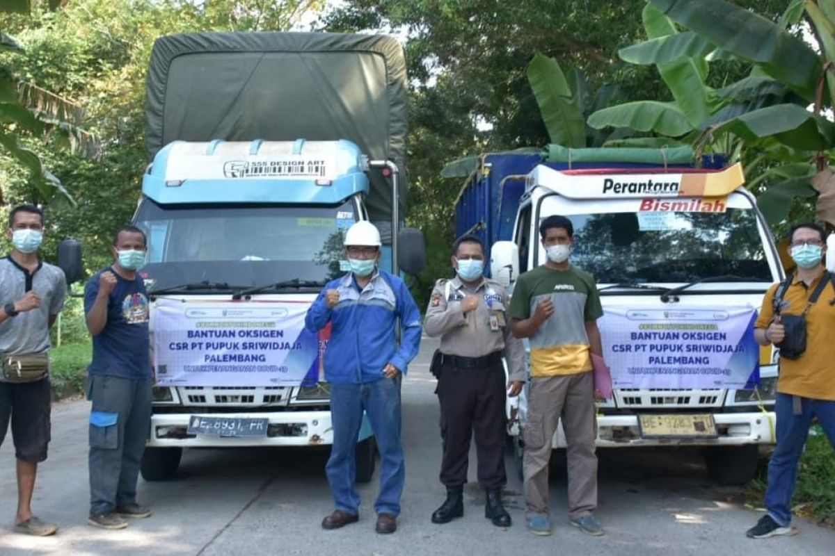 Pusri kirim bantuan oksigen ke rumah sakit di Lampung
