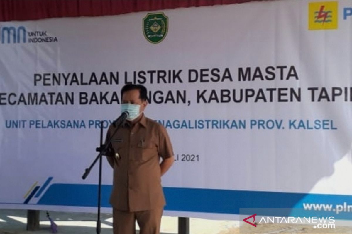 Seluruh kelurahan dan desa di Tapin akhirnya terjangkau listrik