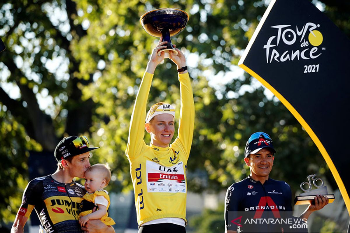 Pogacar juara Tour de France dua kali secara beruntun