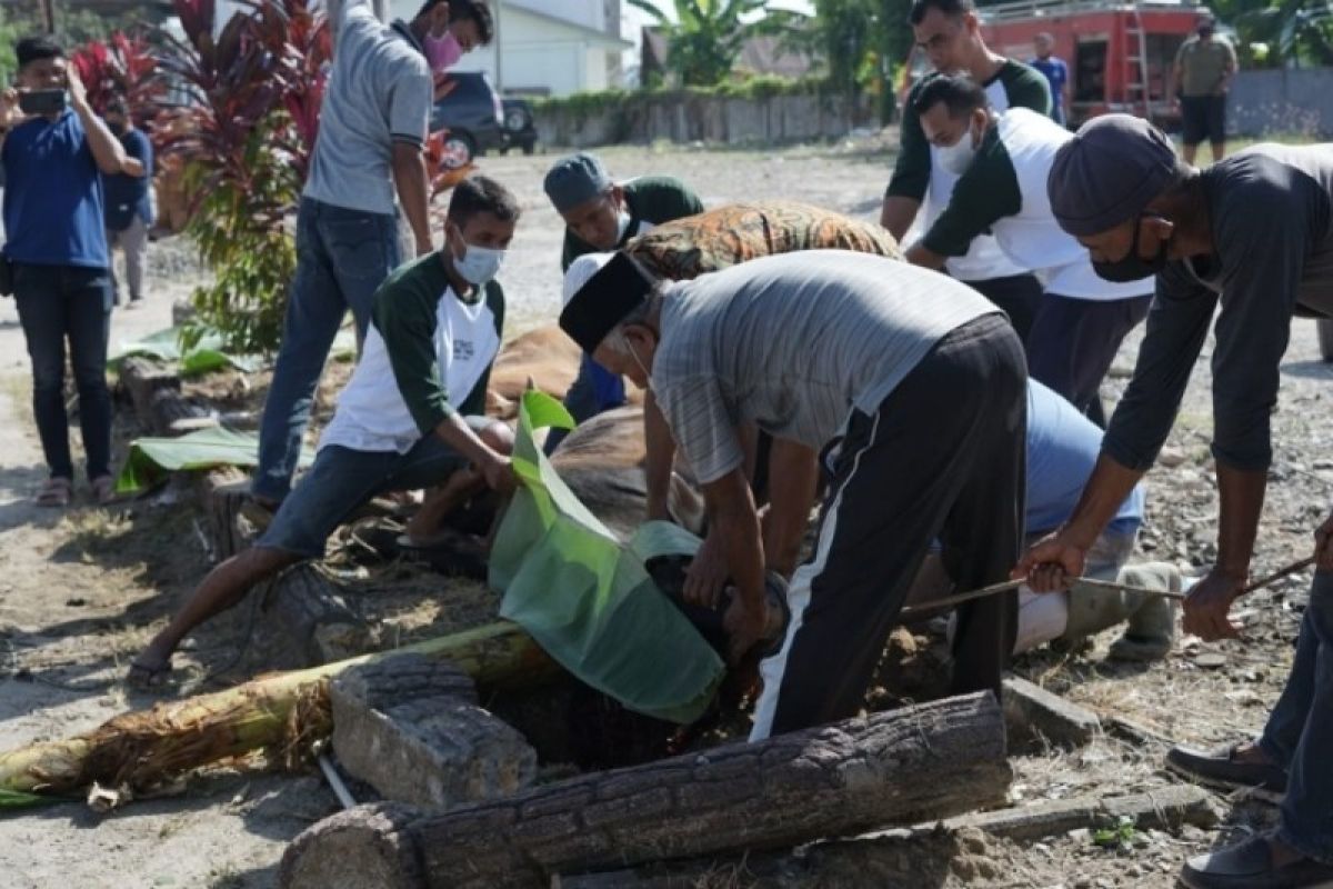 Polres Tebing Tinggi sembelih 27 ekor hewan qurban