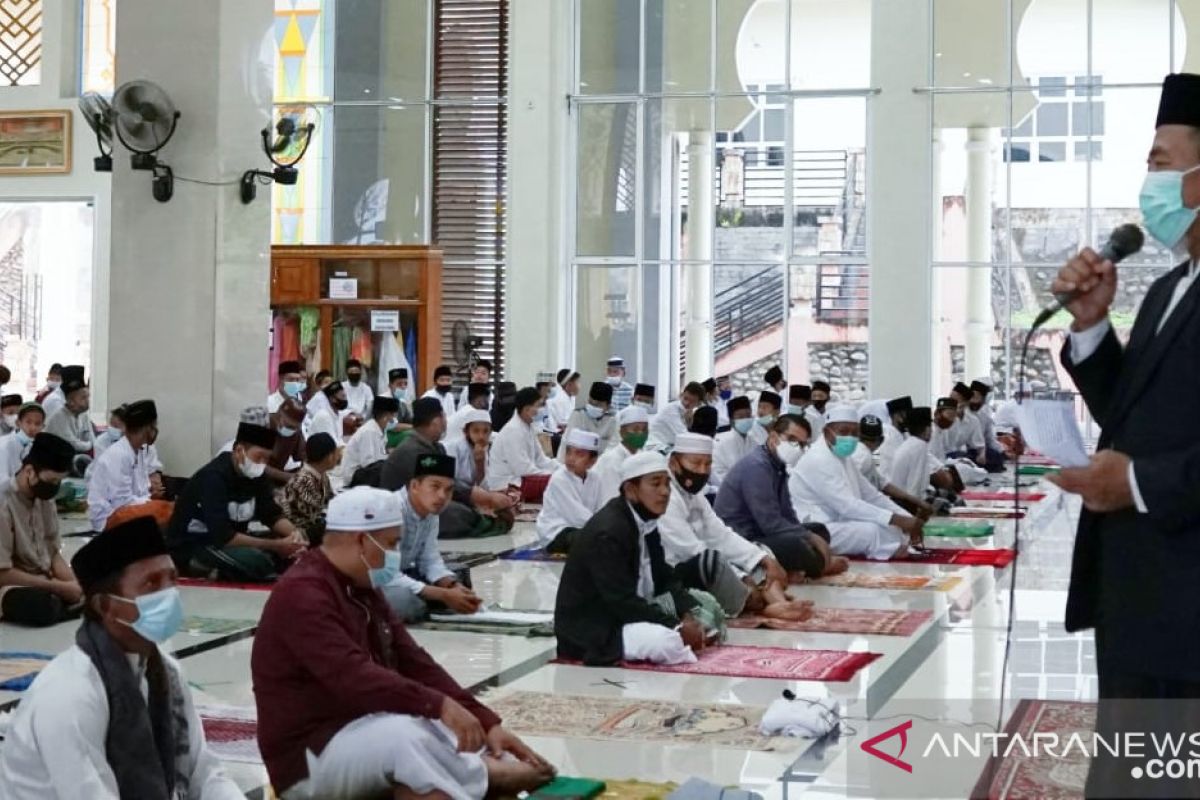 Bupati Merangin sholat Idul Adha di Baitul Makmur