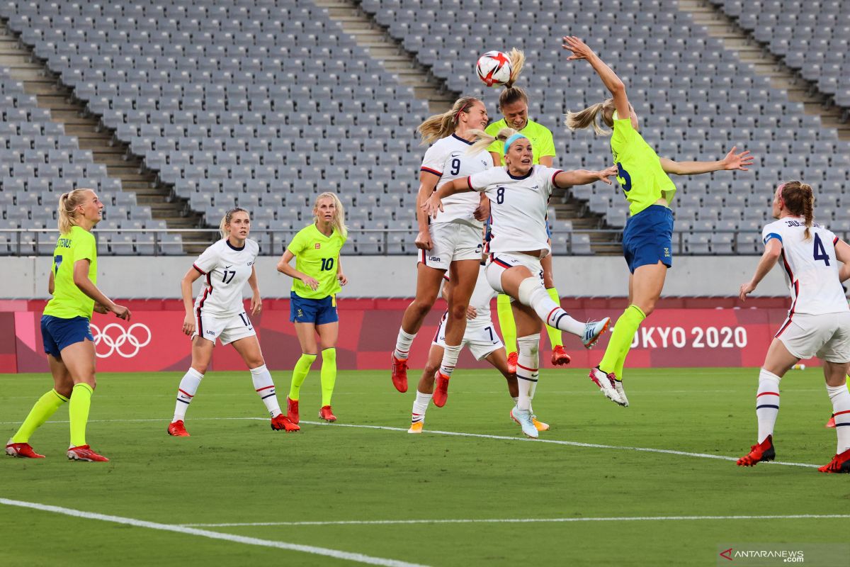 Olimpiade Tokyo: Swedia taklukkan AS 3-0, Brazil menang mudah lima gol atas China