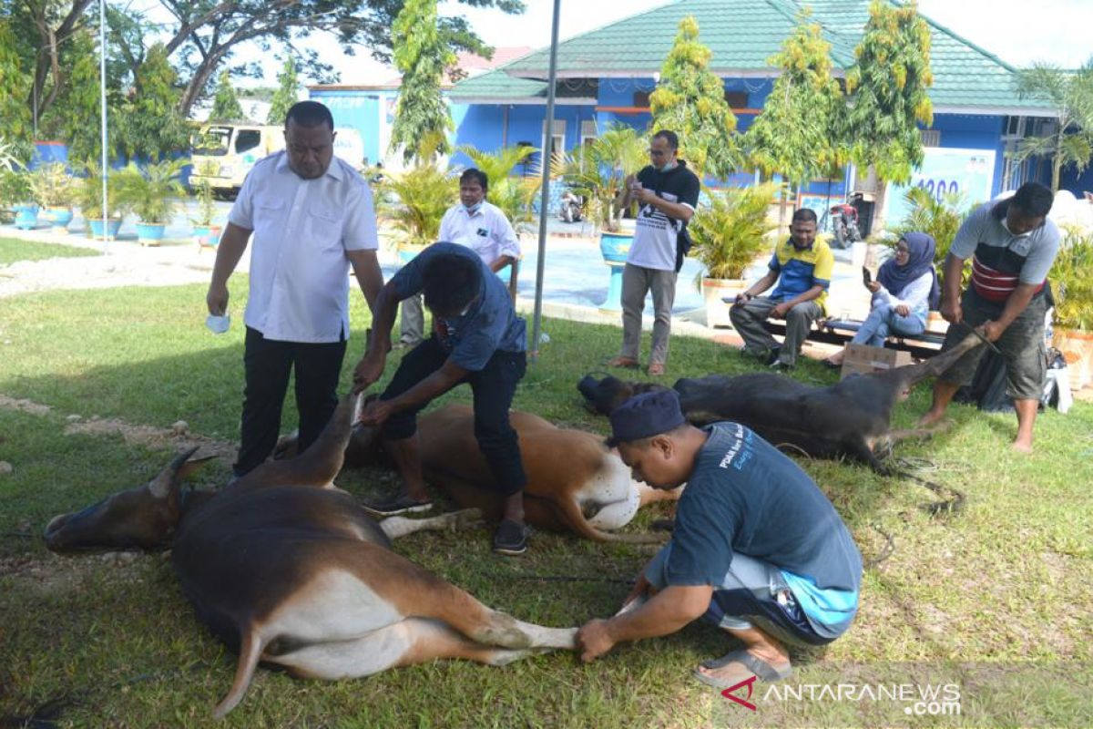 PDAM Bone Bolango bagikan daging kurban ke masyarakat