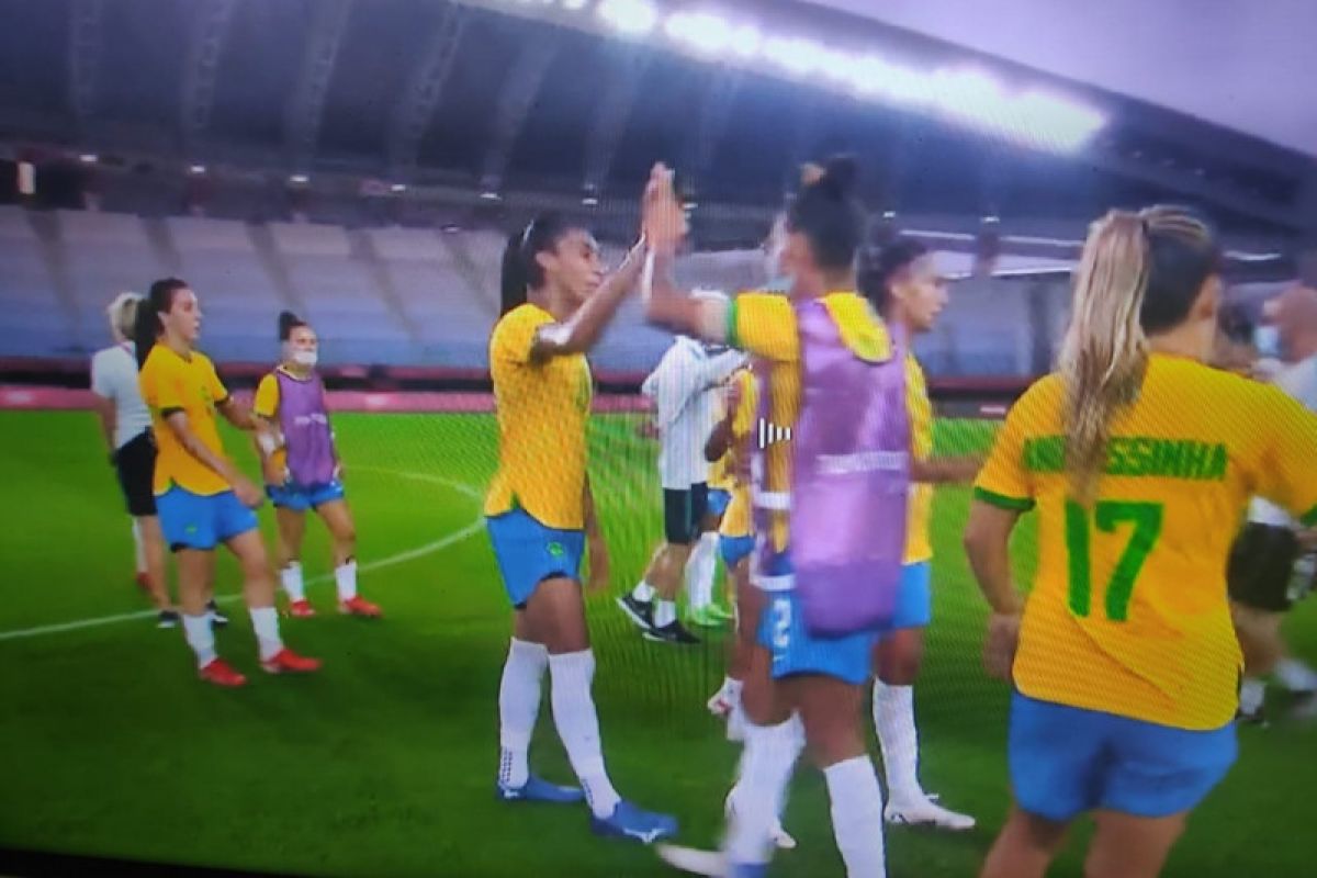 Sepakbola Olimpiade : Tim putri Brazil cukur China 5-0