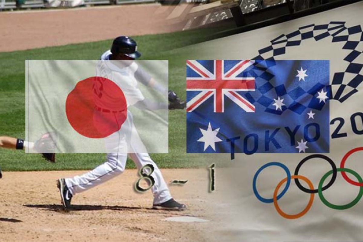 Sofbol Jepang taklukkan Australia dalam pertandingan perdana Olimpiade Tokyo