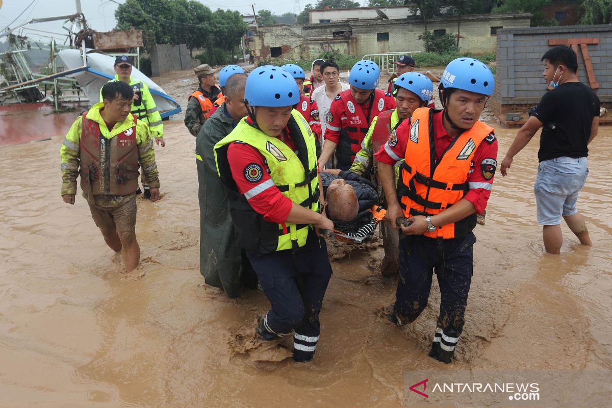 Banjir besar di Hubei China, ribuan orang diungsikan