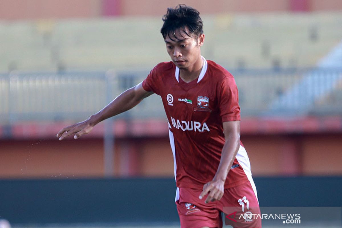 Striker Madura United Kevy kerap tambah menu latihan mandiri