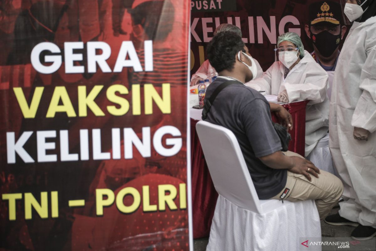 Vaksinasi keliling TNI Polri menyasar daerah pinggiran Jakarta