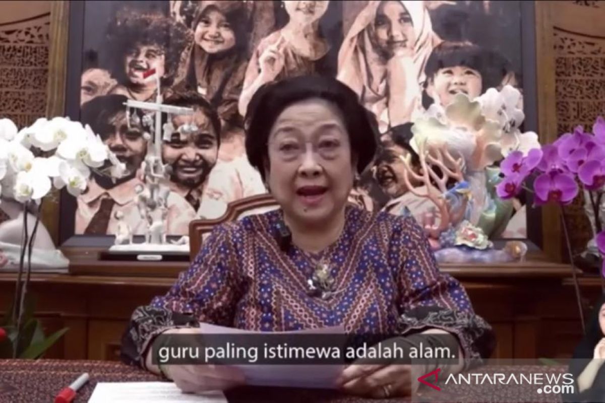Puncak HAN 2021, Megawati ajak anak belajar kembali ke alam