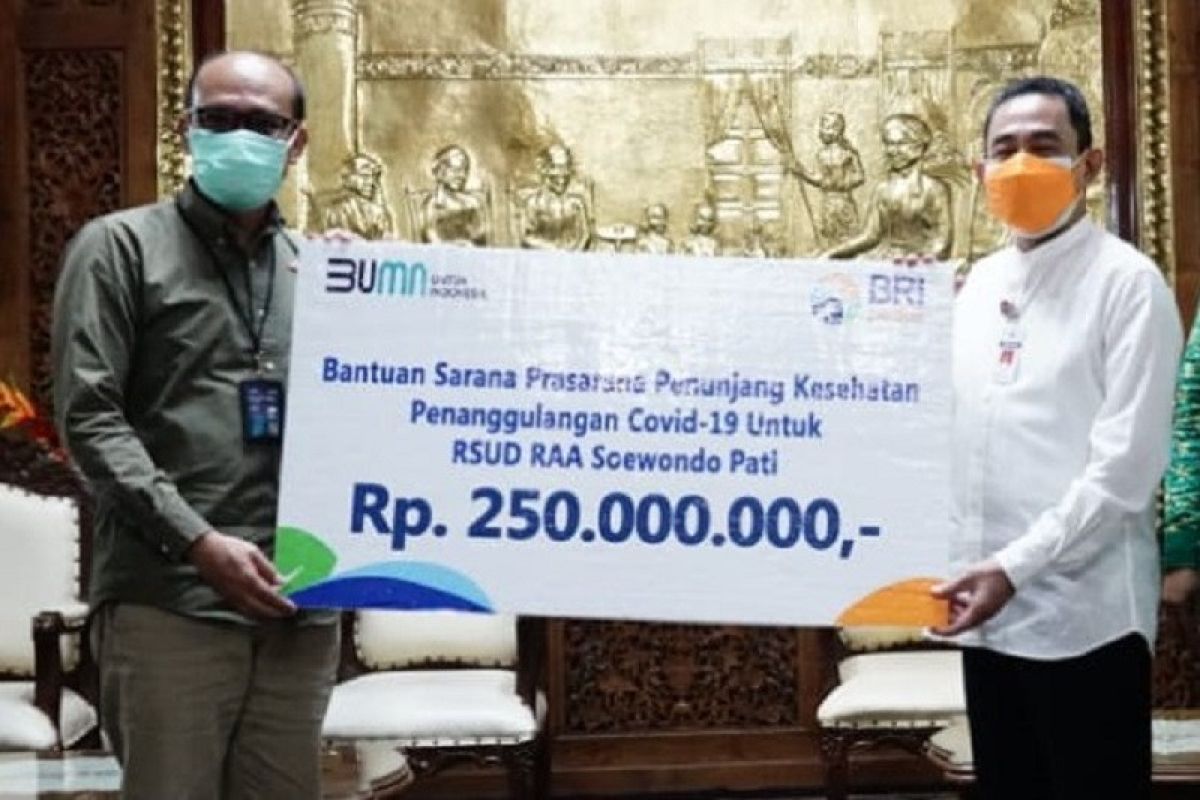 BRI bantu penanganan COVID-19 di Pati-Jateng dengan dana CSR