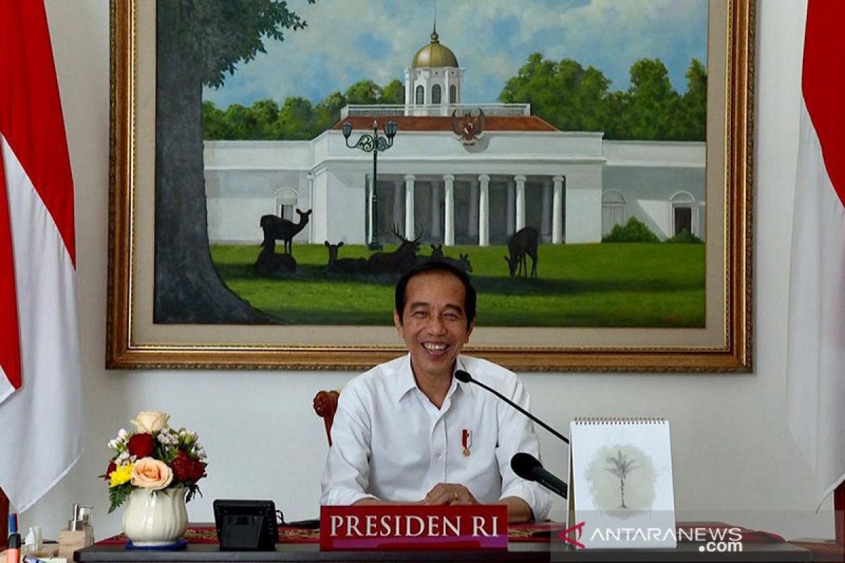 Presiden Jokowi berpesan agar anak-anak tetap semangat belajar meski tidak di sekolah