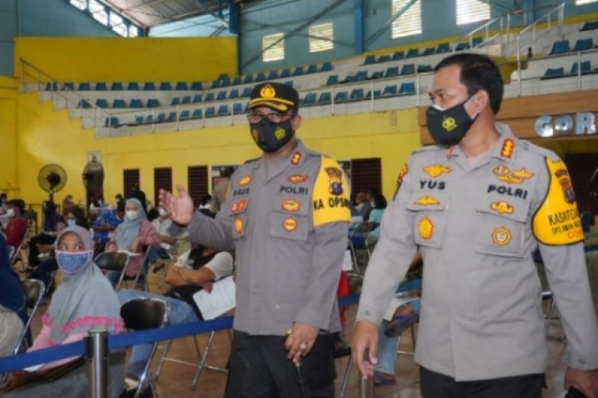 Polres Tebing Tinggi gelar vaksinasi massal tahap II