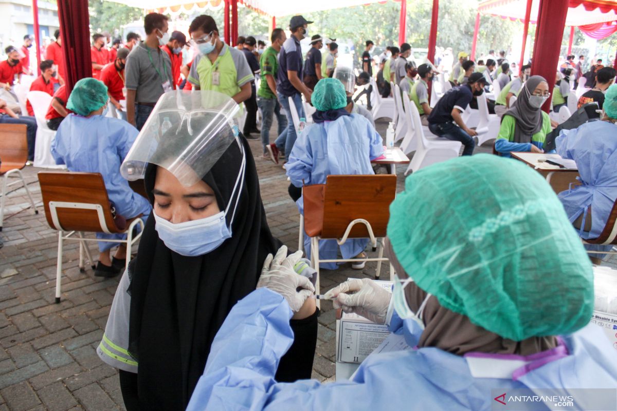 44,10 juta jiwa telah mendapatkan vaksin dosis pertama