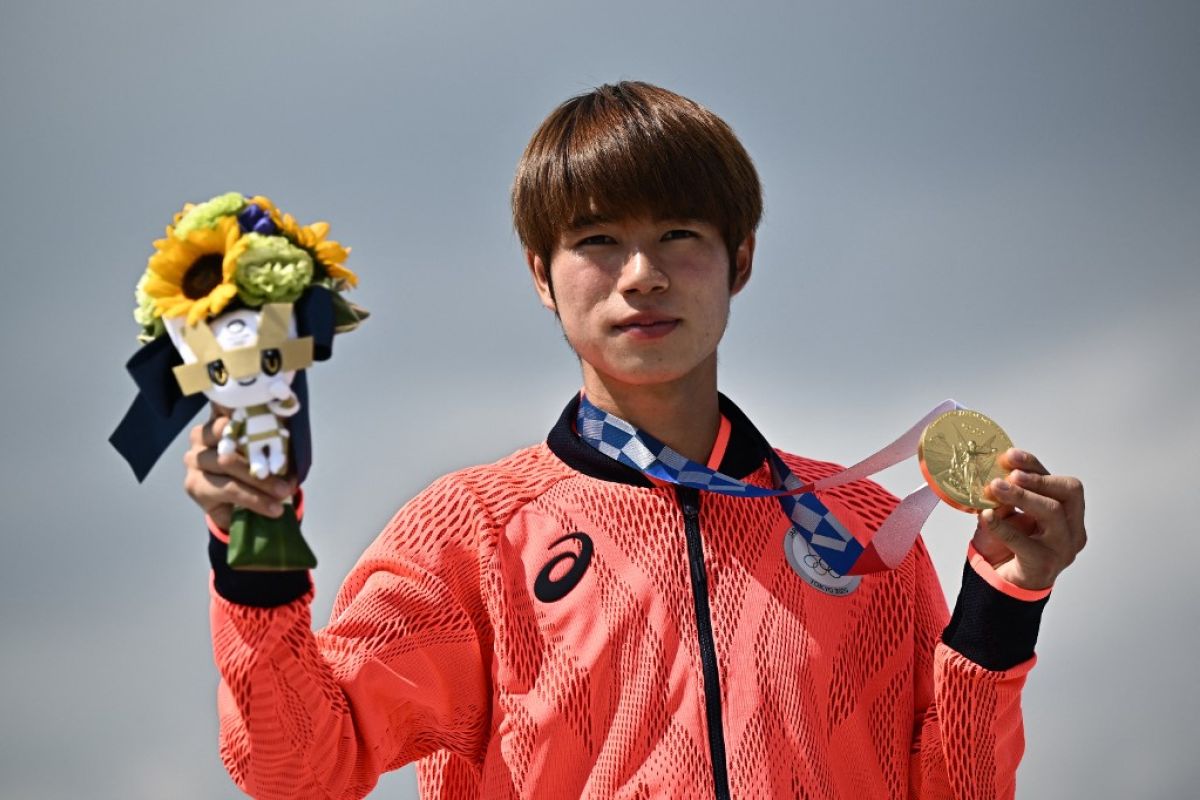 Olimpiade Tokyo- Atlet Jepang Yuto Horigome sabet emas  dari cabang debutan skateboard