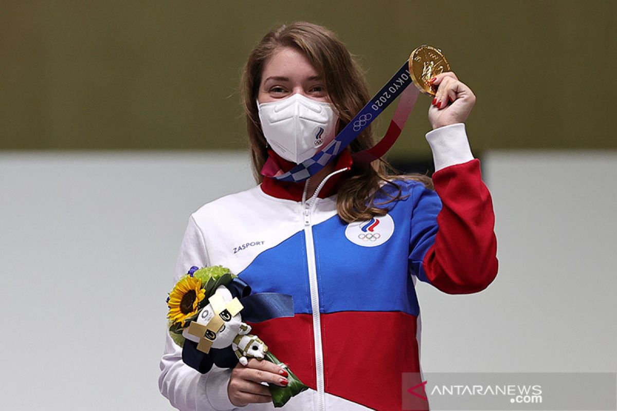 Vitalina Batsarashkina persembahkan emas menembak untuk ROC Rusia