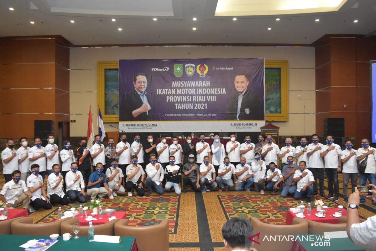 Terpilih secara aklamasi, Agung Nugroho kembali nahkodai IMI Riau