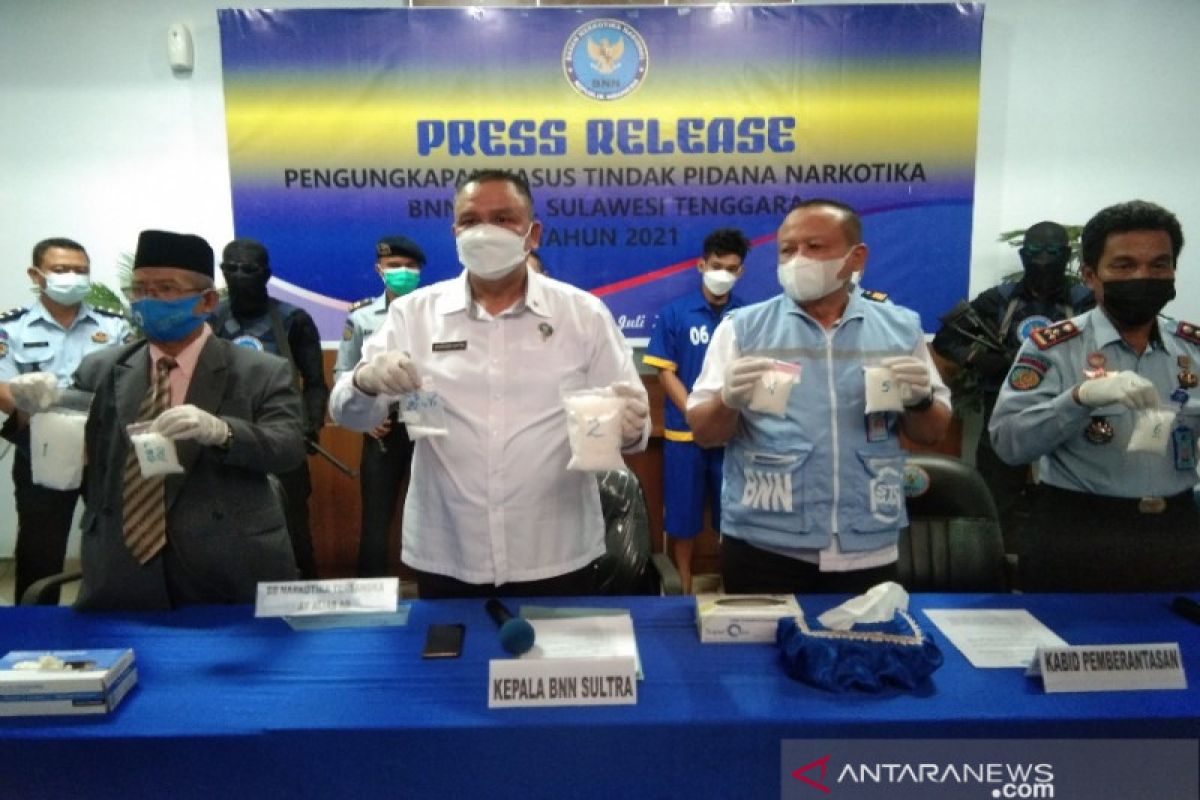 BNN Sulawesi Tenggara ungkap peredaran 4,471 kilogram sabu hingga Juli 2021