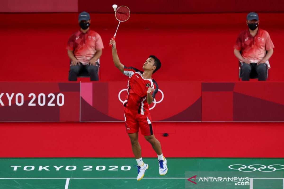 Ginting amankan kemenangan pertama di penyisihan Grup J Olimpiade