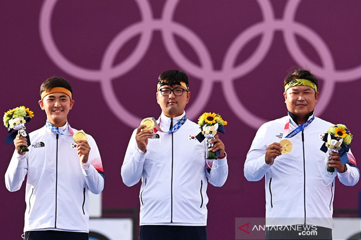 Tim panahan Korea Selatan belum terkalahkan usai emas beregu putra