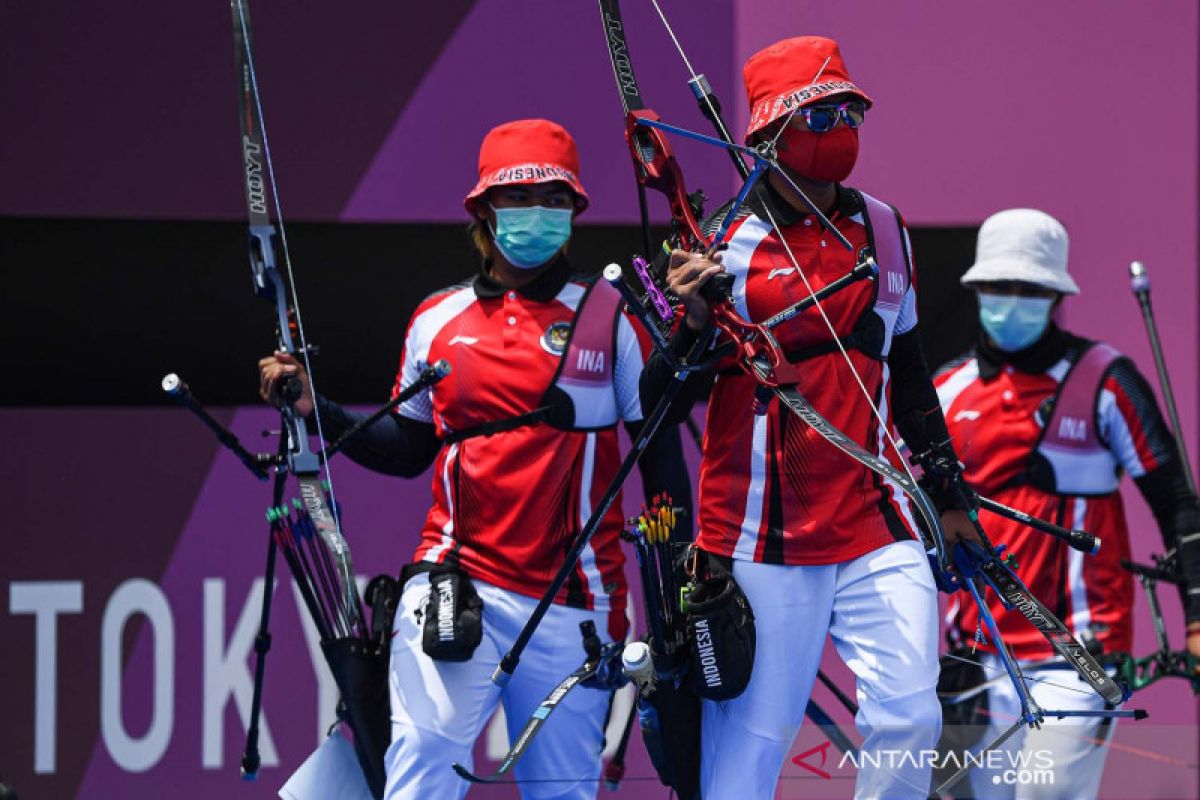 Tim putri Indonesia bekuk Korsel di kejuaraan dunia panahan Berlin