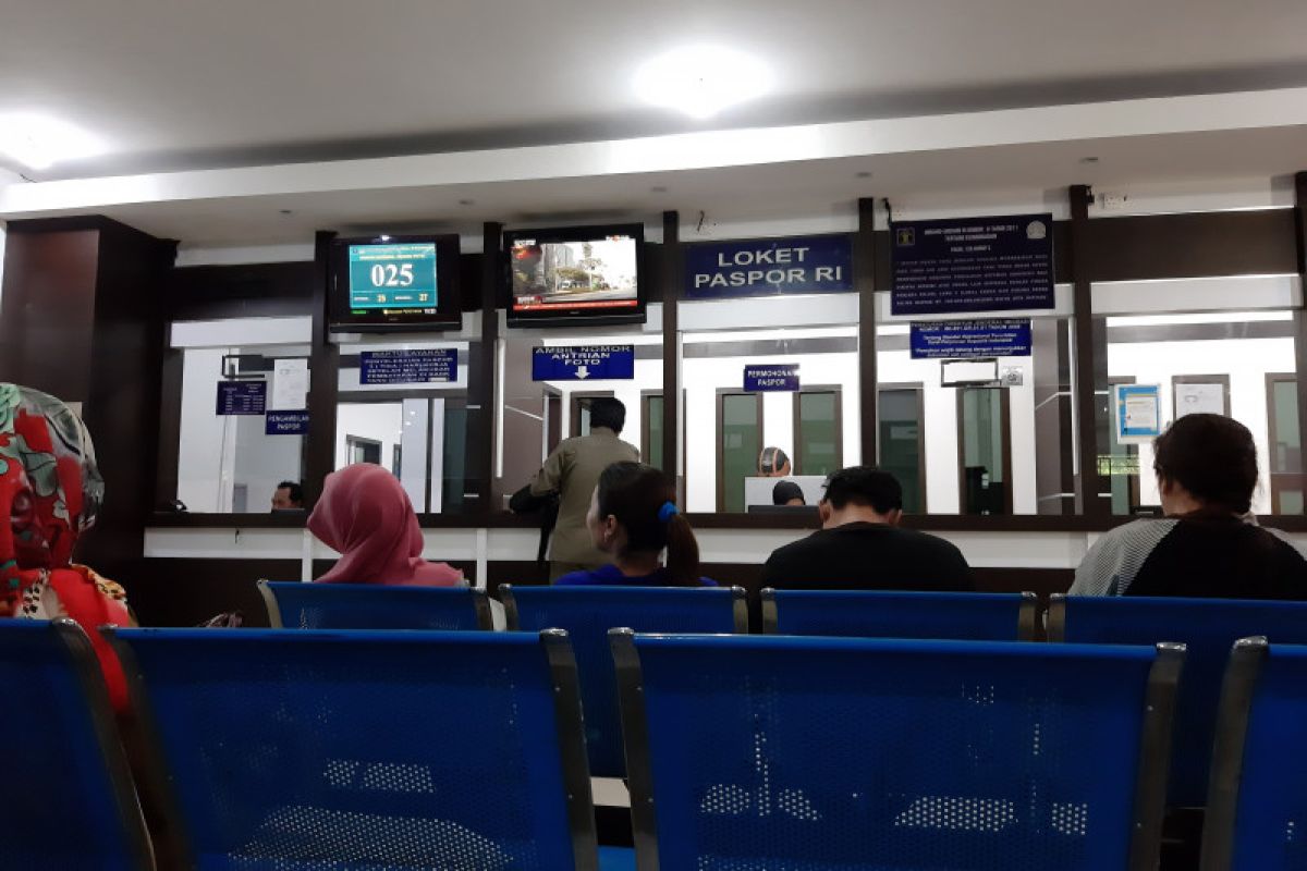Sepi peminat  pembuatan paspor di Imigrasi Tanjungpinang