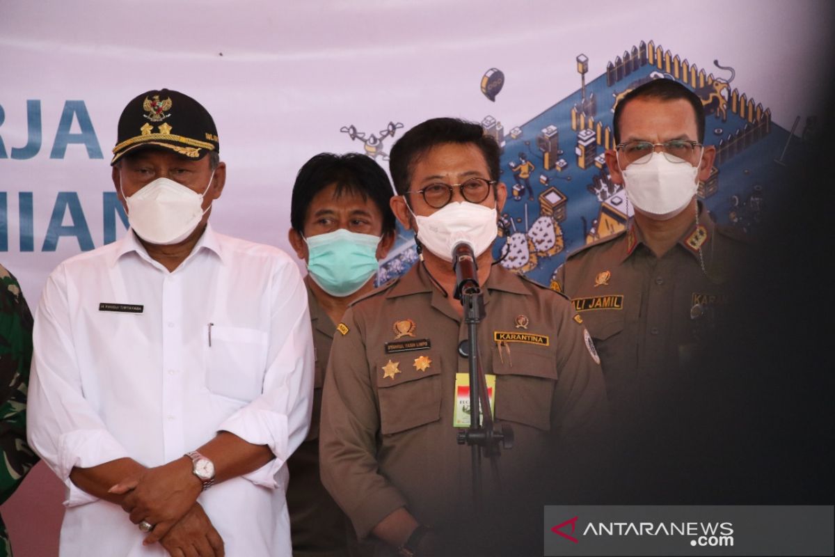 Mentan Syahrul pantau penyaluran KUR di Kabupaten Serang