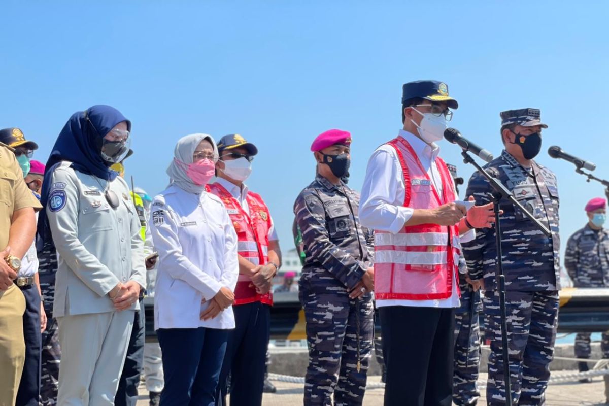 Dirops Jasa Raharja dampingi Menhub tinjau pelaksanaan Baksos di Pelabuhan Merak