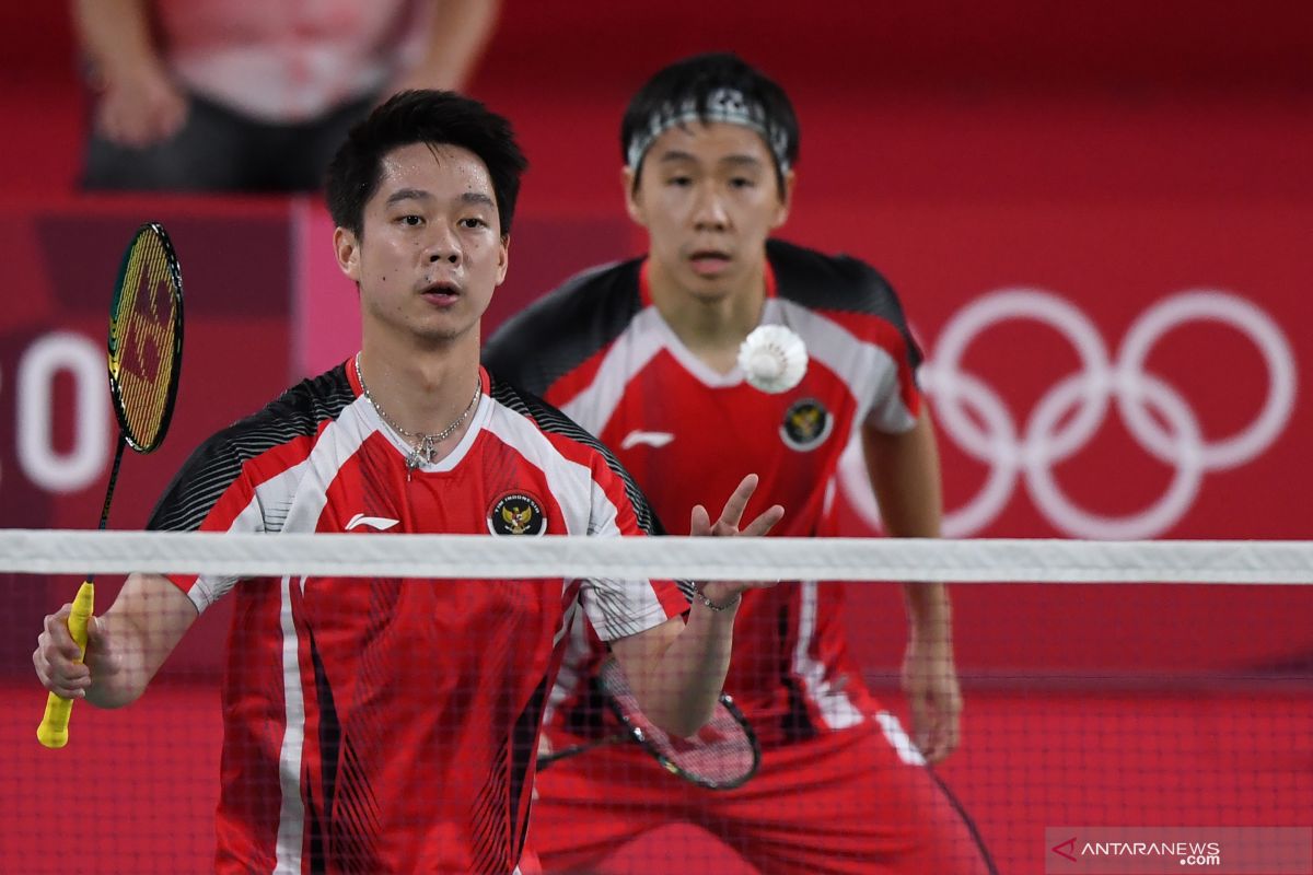 Marcus/Kevin bawa Tim Indonesia unggul 1-0 atas Denmark di Grup C Piala Sudirman