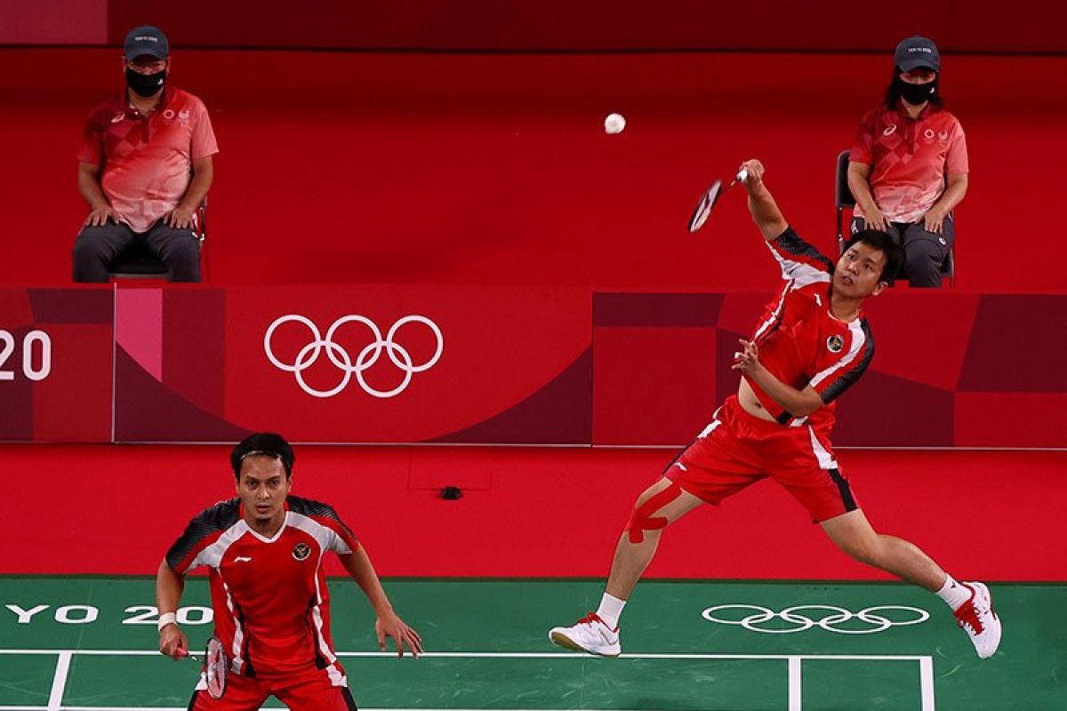 Ganda Hendra/Ahsan juara Grup D menuju perempat final Olimpiade Tokyo