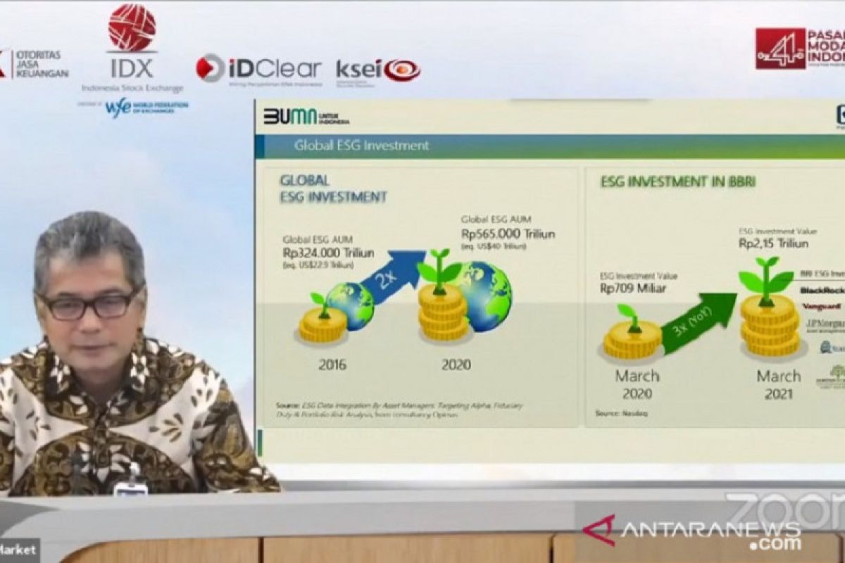 Dirut BRI Sunarso sebut investasi berkelanjutan global capai 40 triliun dolar AS