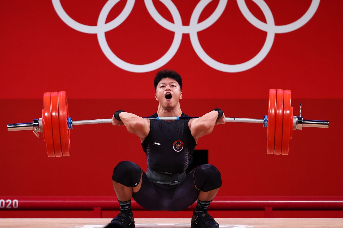 Olimpiade Tokyo: Lifter Rahmat Erwin catatkan angkatan terbaik di Grup B kelas 73 kg