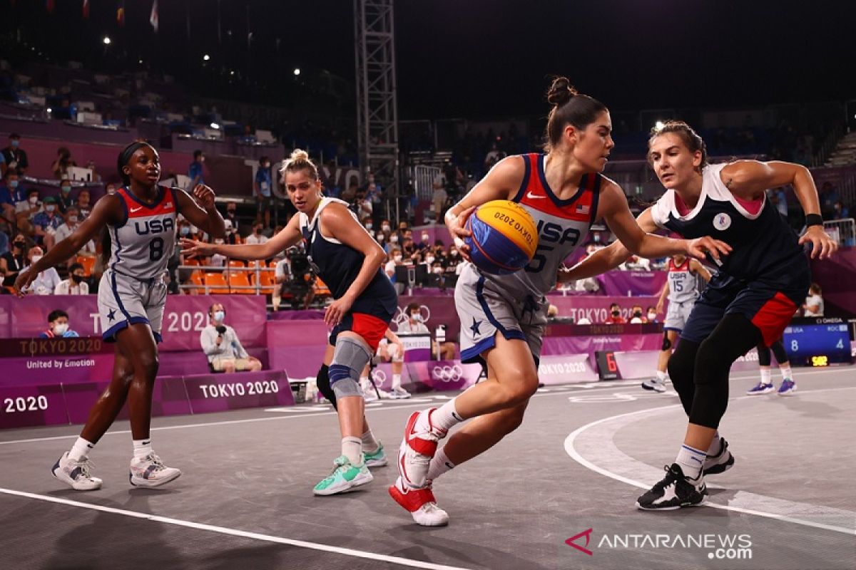 Olimpiade Tokyo, tim putri Amerika Serikat sabet emas perdana basket 3x3