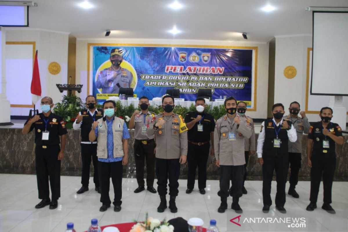 Waka Polda NTB membuka pelatihan Tracer COVID-19 dan Operator Aplikasi Silacak