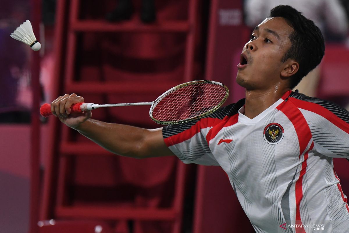 Ginting raih kemenangan kedua di penyisihan Grup J Olimpiade Tokyo