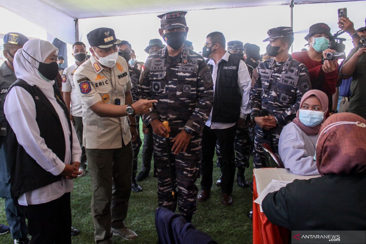 Antusias warga Surabaya ikuti vaksinasi massal cukup tinggi