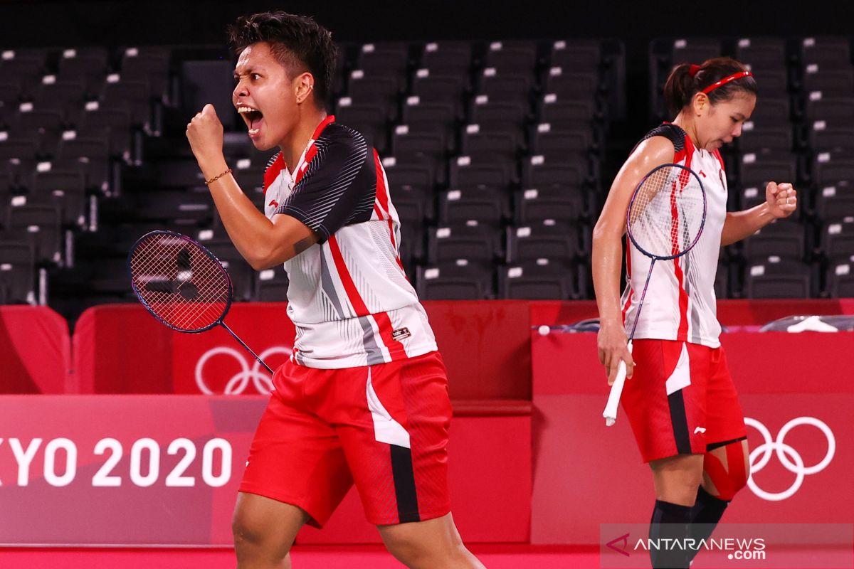 Tumbangkan pasangan China, Greysia/Apriyani ke semifinal Olimpiade Tokyo