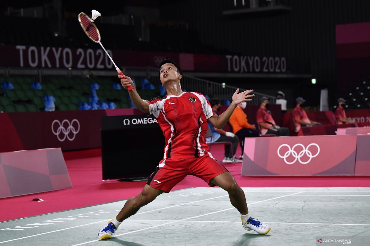 Olimpiade Tokyo, Ginting singkirkan Tsuneyama untuk ke perempat final