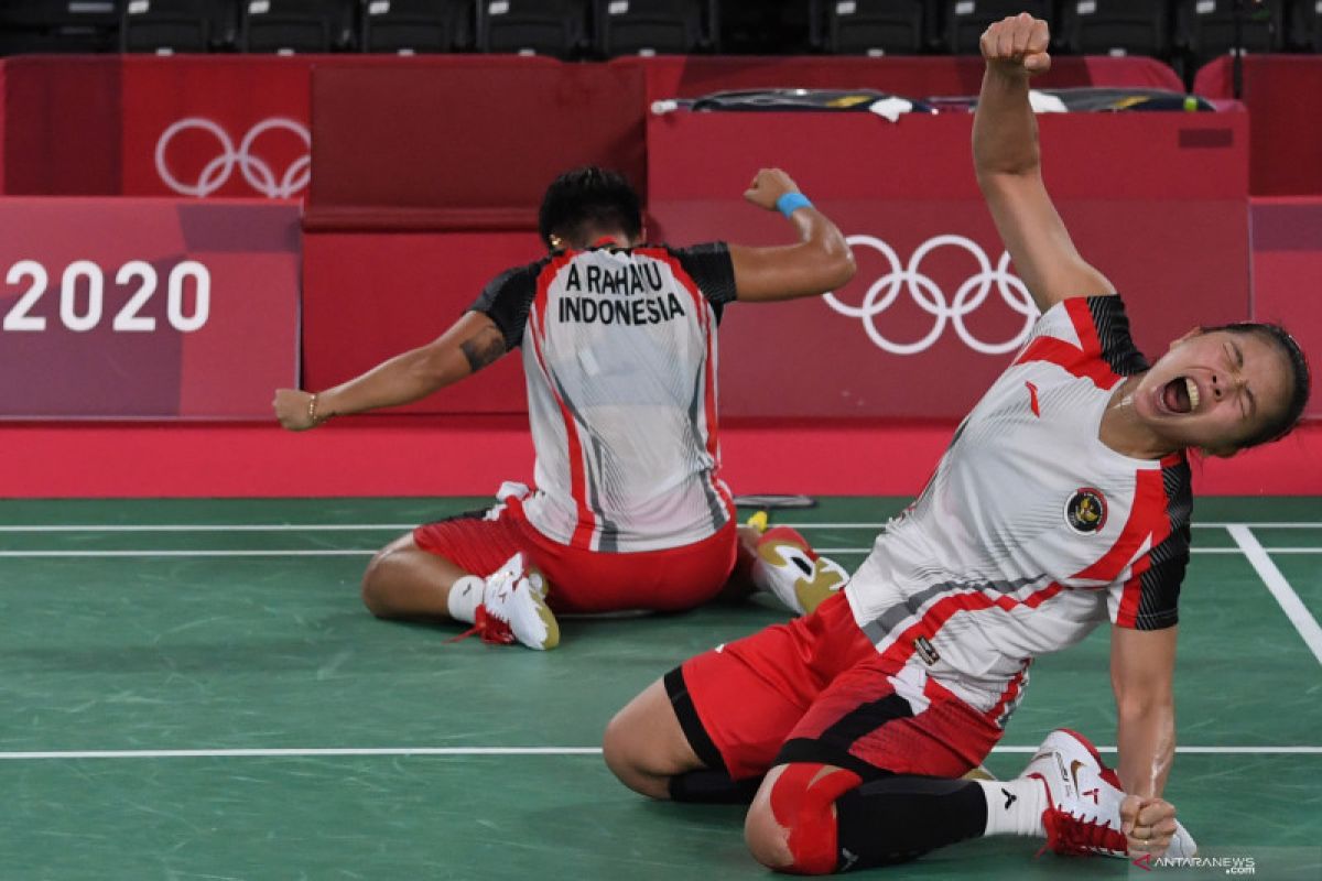 Lolos ke final Olimpiade, Greysia/Apriyani ukir sejarah baru bulu tangkis Indonesia