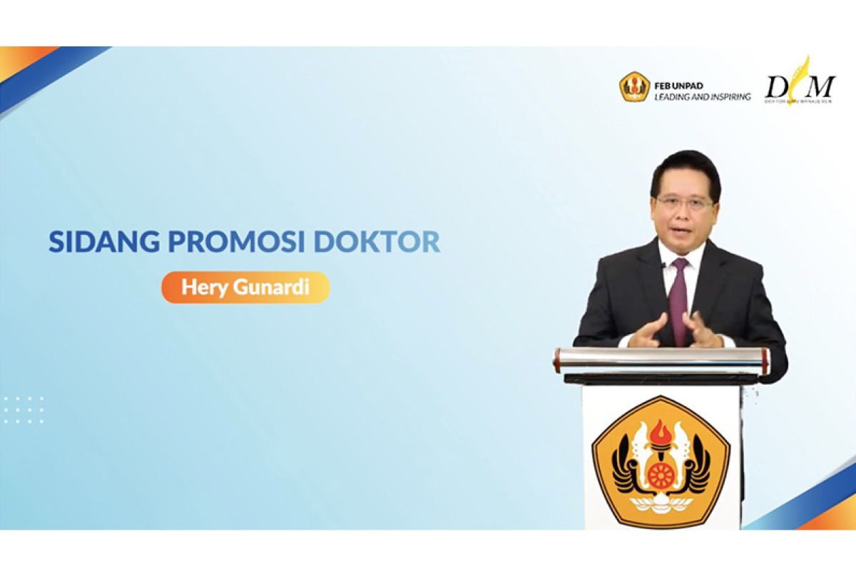 Hery Gunardi raih gelar doktor disertasi "private wealth management"