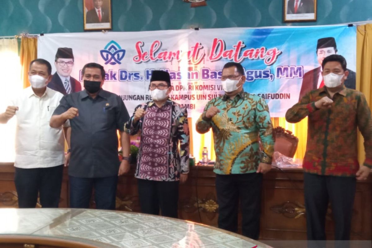 Terima kunjungan reses anggota DPR RI komisi VIII, Rektor UIN STS Jambi sampaikan masukan