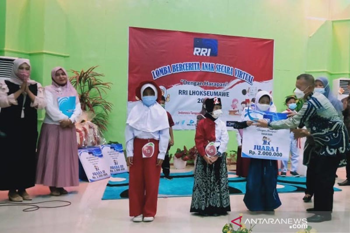 Afia Alesha, juara lomba bercerita RRI Lhokseumawe