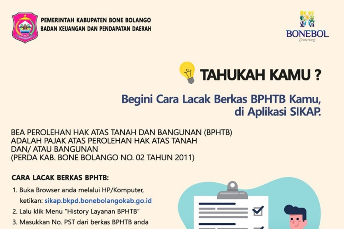 Aplikasi SIKAP BKPD Bone Bolango dilengkapi fitur pencarian berkas