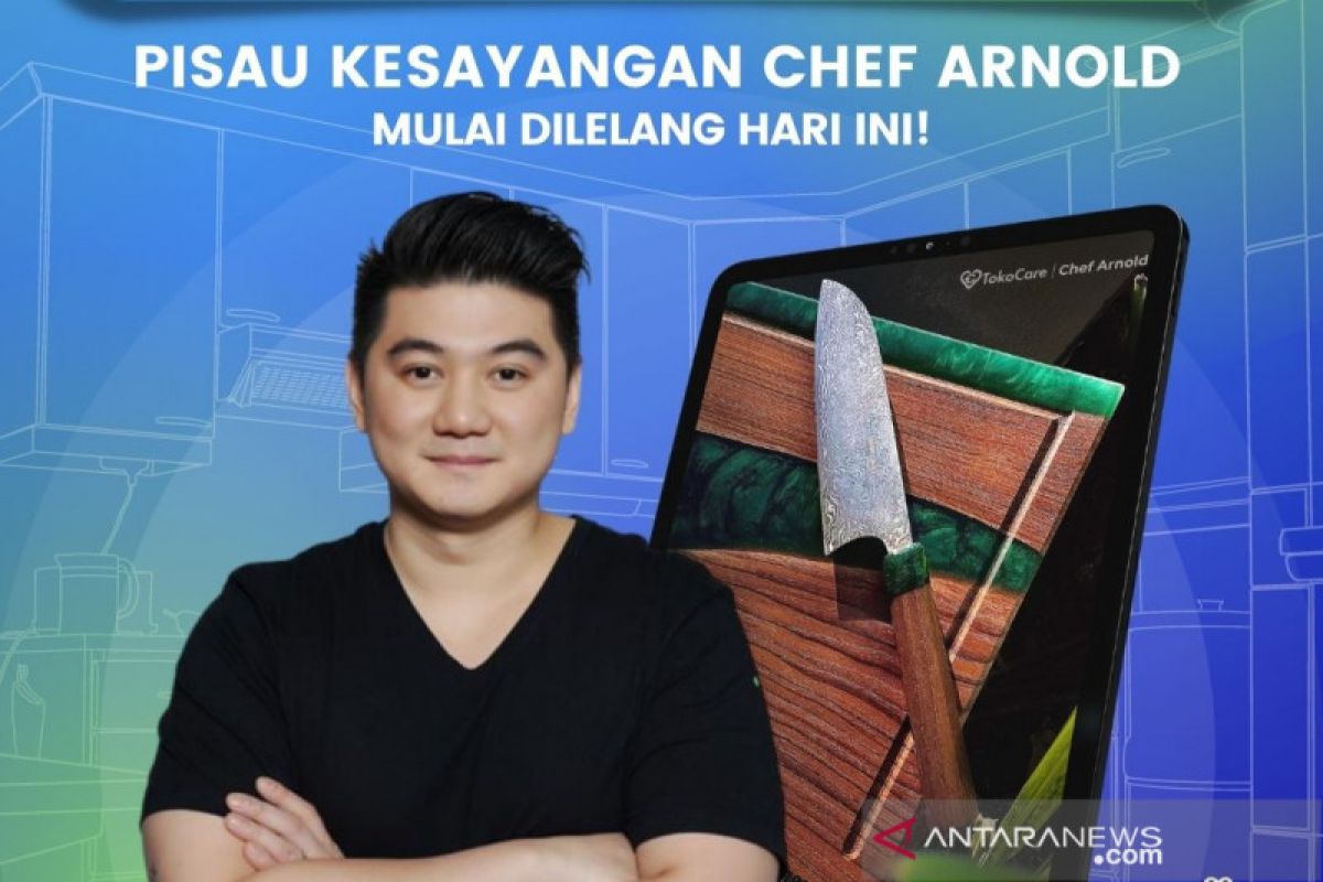 Chef Arnold akan lelang pisau kesayangan di program TokoCare Tokocrypto