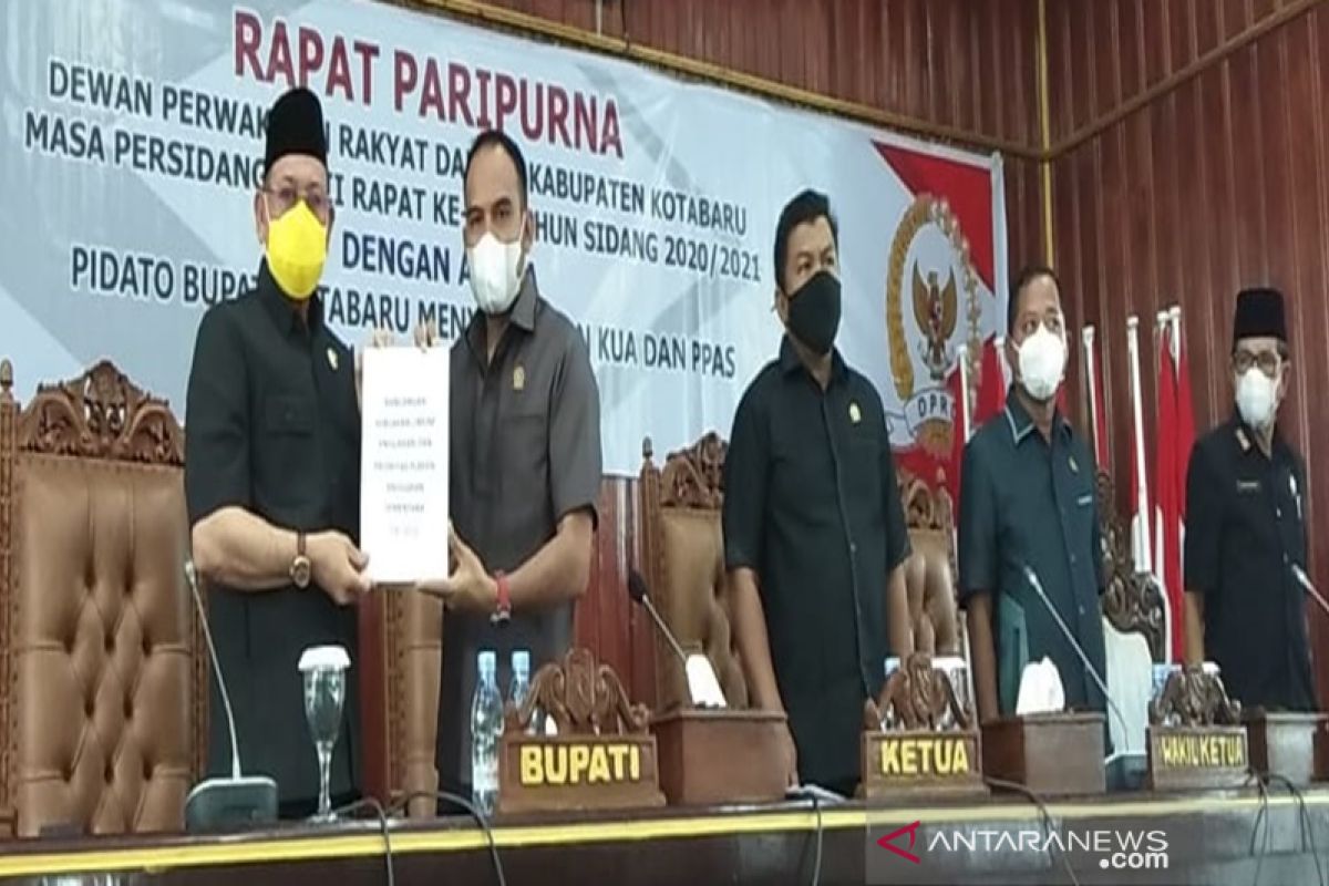 DPRD Kotabaru sampaikan tiga Pokran RPJMD 2021-2026